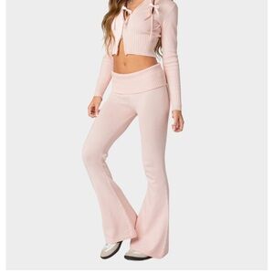 Edikted Knitted Low Rise Pants Size XS PETITE